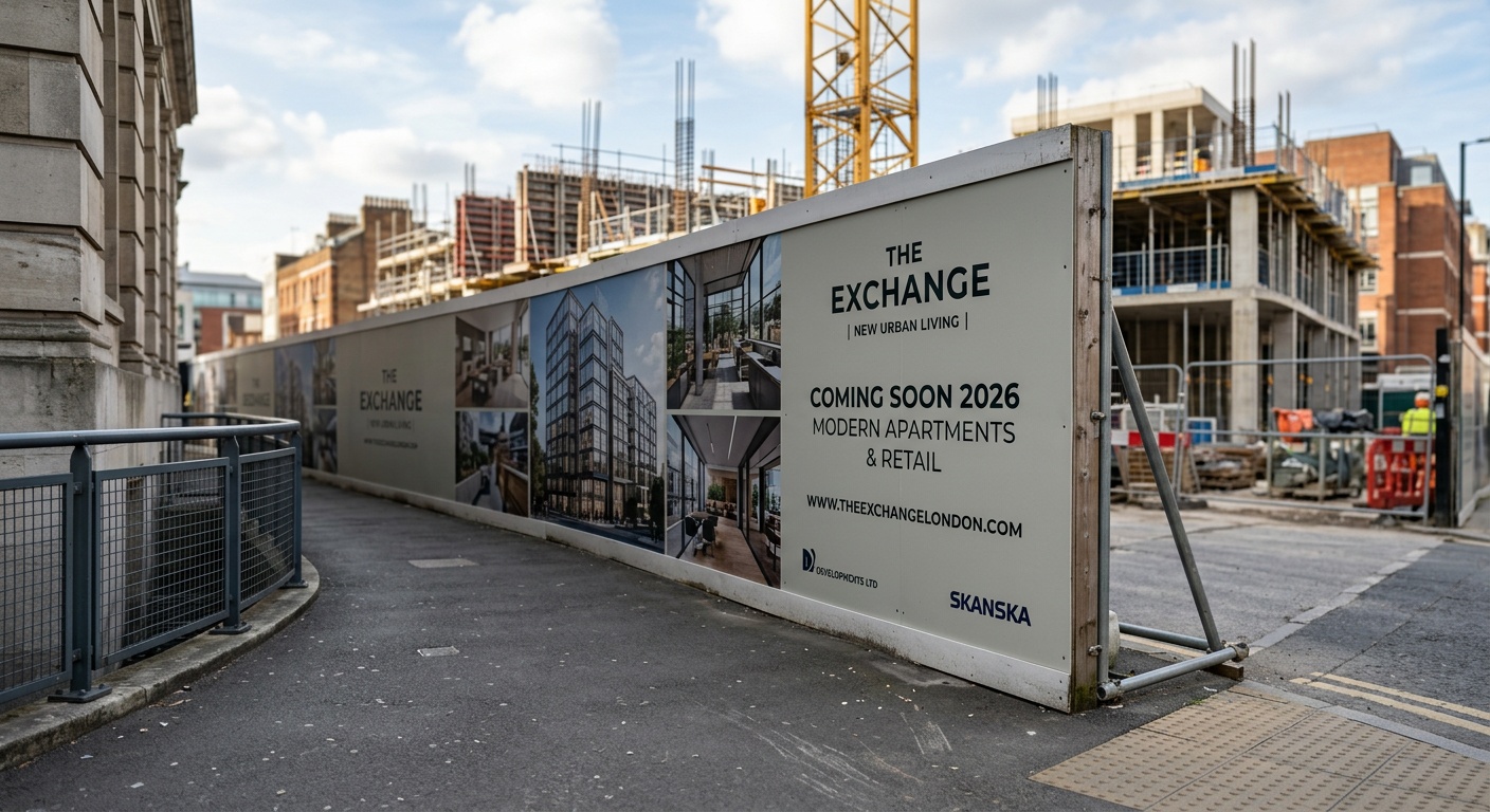 Site signage and hoarding boards