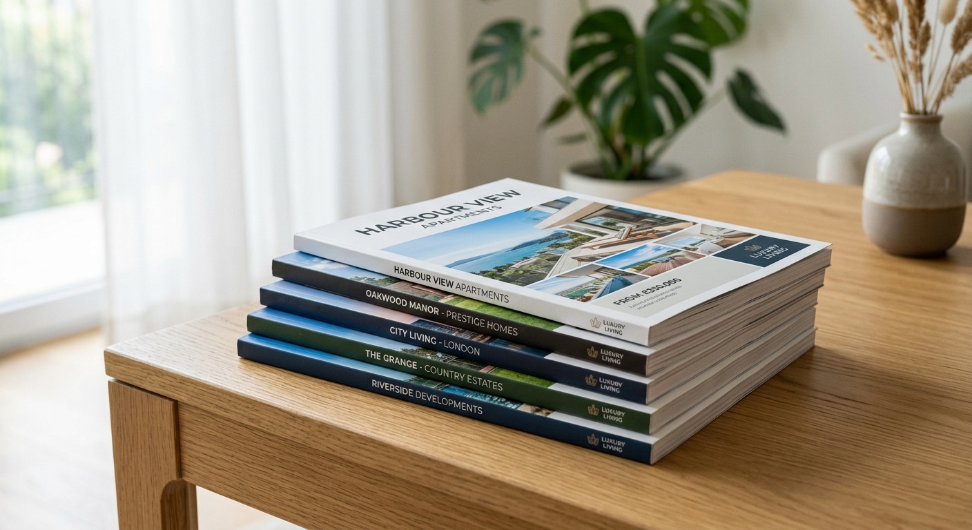 Print brochures for property launches